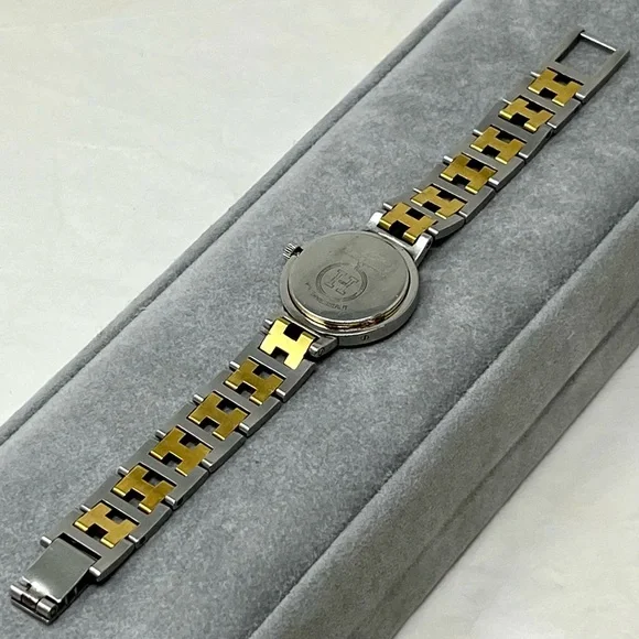 Hermès Clipper Gold & Steel H Band Watch